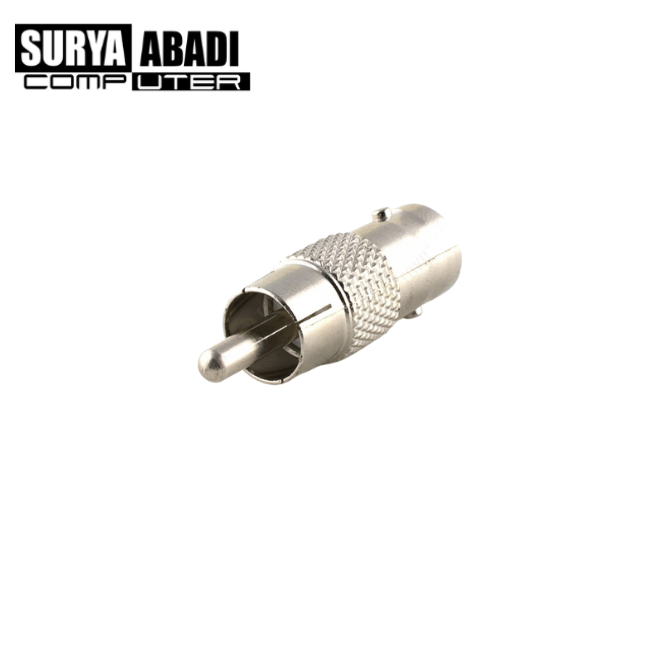 SAMBUNGAN CONVERTER BNC FEMALE TO RCA MALE