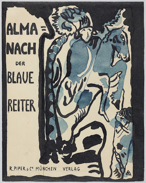 Final design for the cover of the almanac The Blue Rider 1911