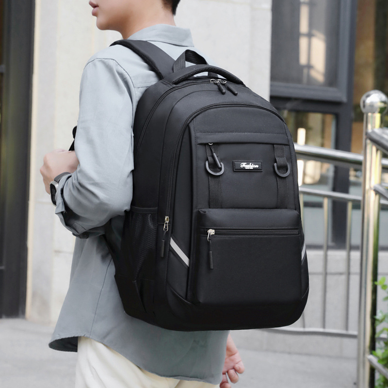 Large Oxford fabric backpack, 20–35 L