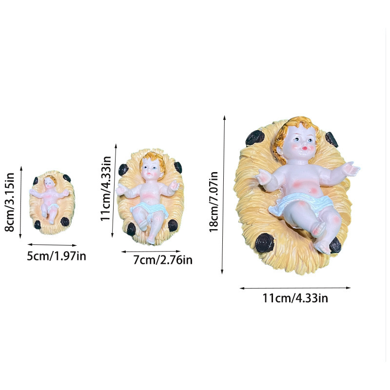 Nativity Figure Set, Resin Sculpture