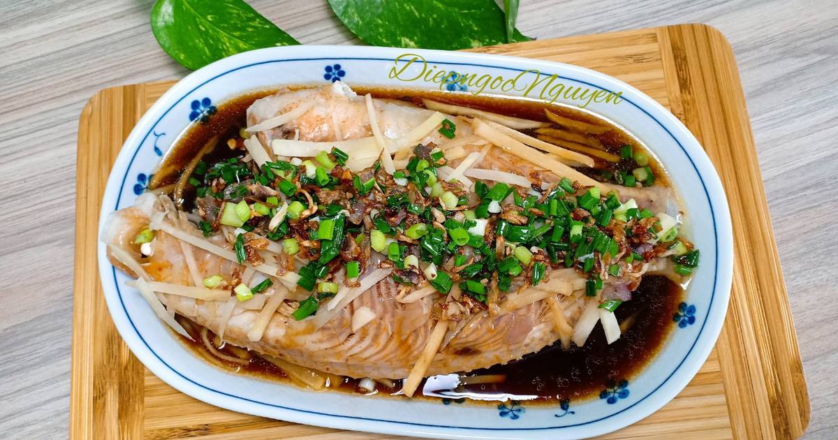 Cá điêu hồng hấp gừng