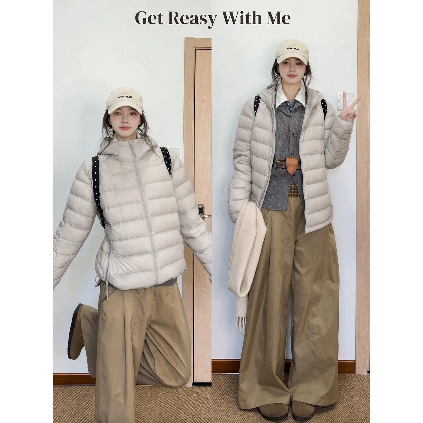 Lightweight down jacket with quilted pattern, Unisex