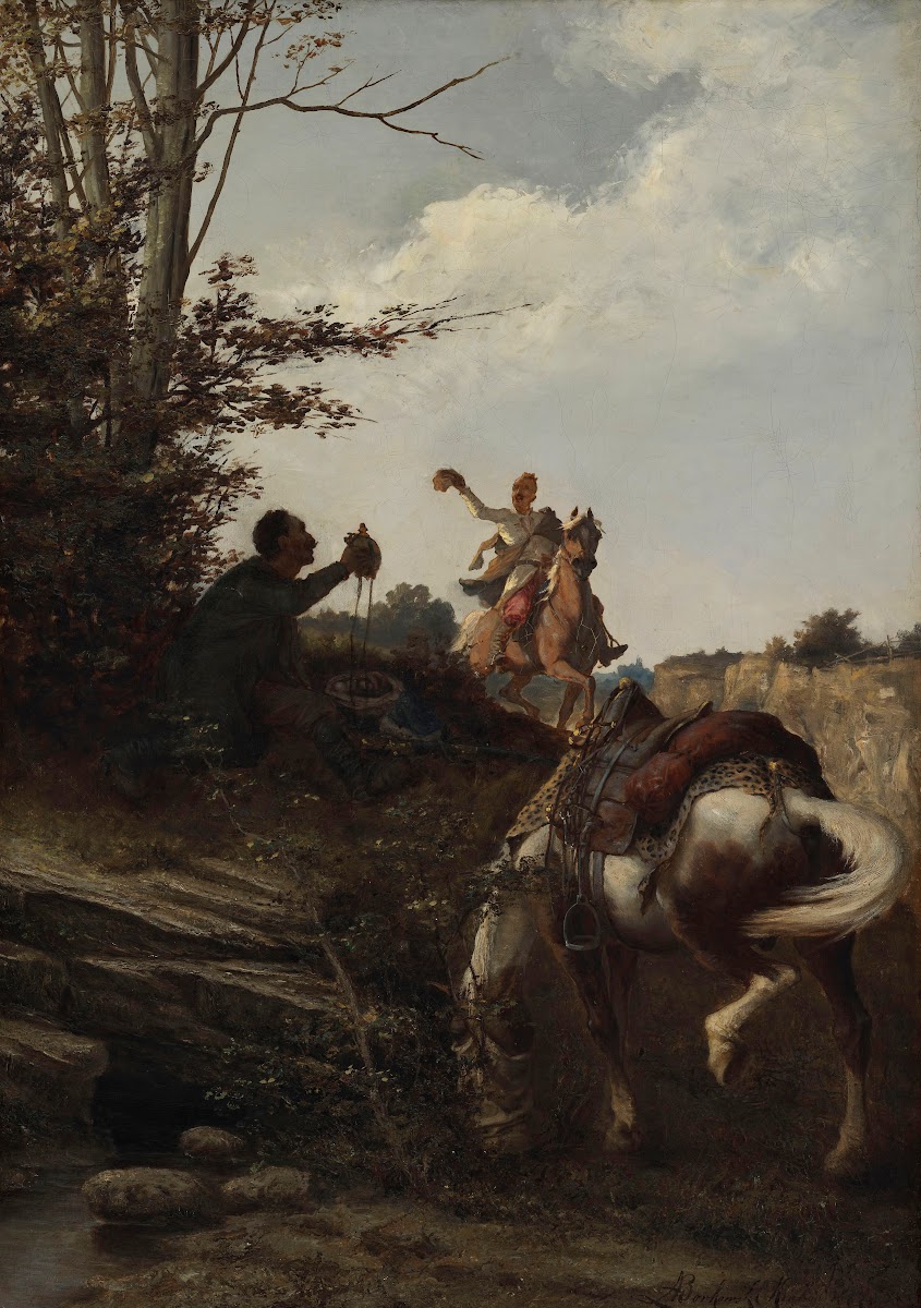 Meeting of Horsemen at the Watering Place 1887