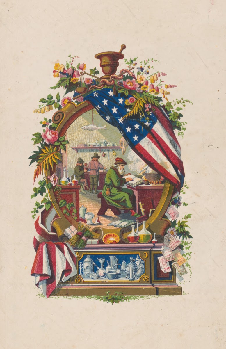 Label for druggist 1859