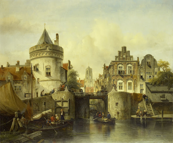Imaginary View based on the Kolksluis Amsterdam 1839