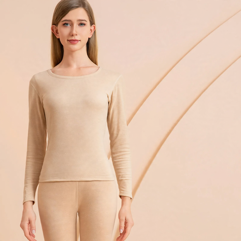 Thermal underwear set made of cashmere-silk blend
