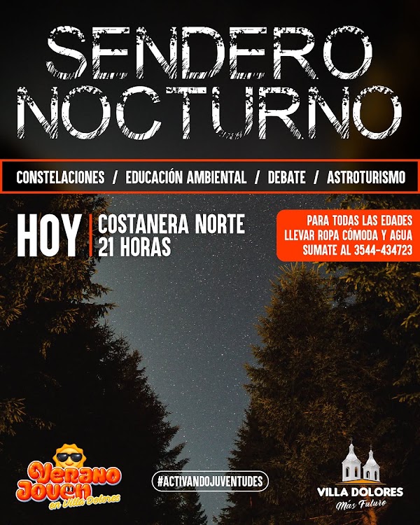 VERANO JOVEN 2026: SENDERIMO NOCTURNO
