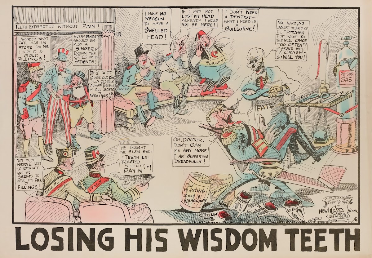 Losing his Wisdom Teeth 1918
