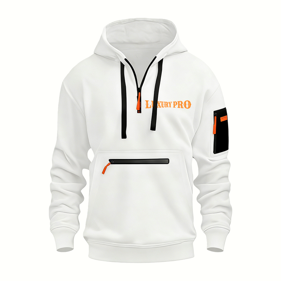 2D Multi-Pocket Zip-Up Hoodie