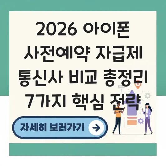 아이폰 사전예약 자급제 통신사 비교