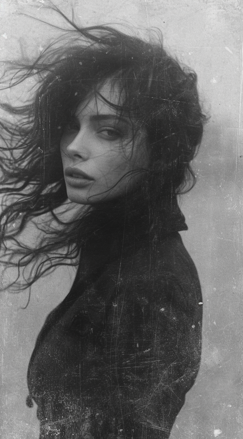 Una mujer con cabello largo y salvaje