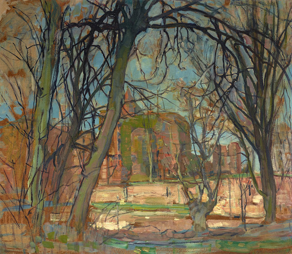 Spring Sun Lentezon Castle Ruin Brederode 1900s