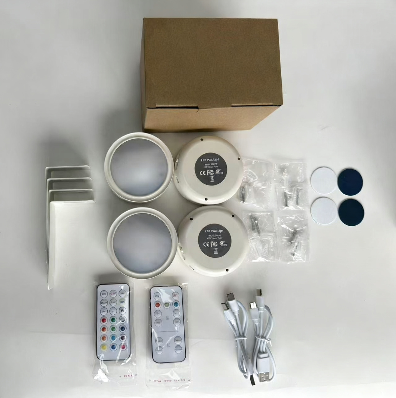 Wall light with motion sensor and LED