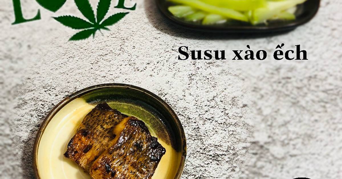 Cá chiên bơ -susu xào ếch -ăn dặm