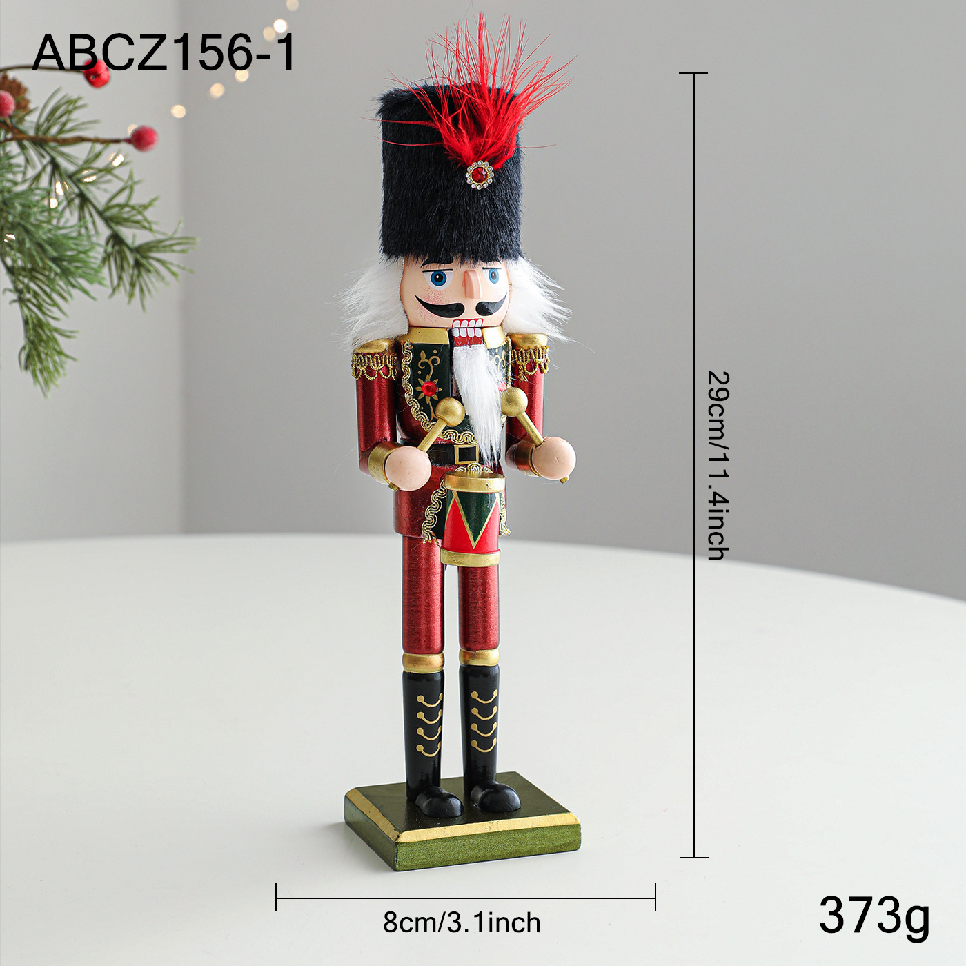 Wooden nutcracker soldier, various sizes