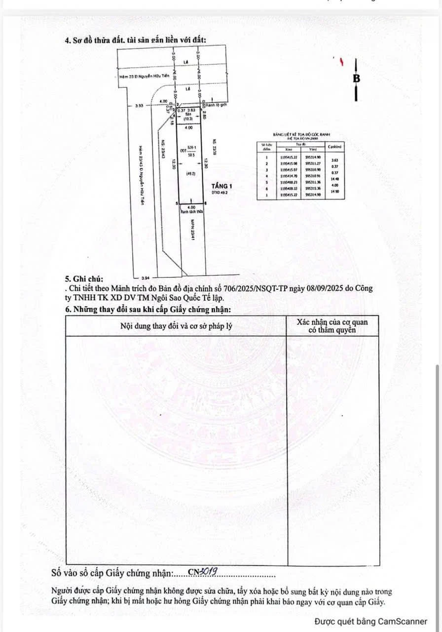 Bán Nhà 4x16m, 4,5 Tấm, hẻm 12m Nguyễn Hữu Tiến, Phường Tây Thạnh, Tân Phú