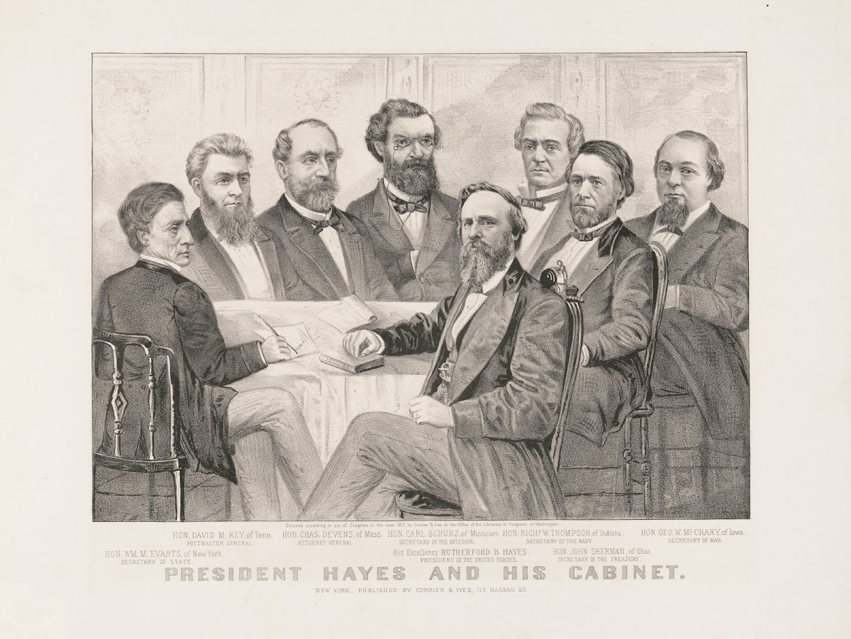 President Hayes and his cabinet 1877