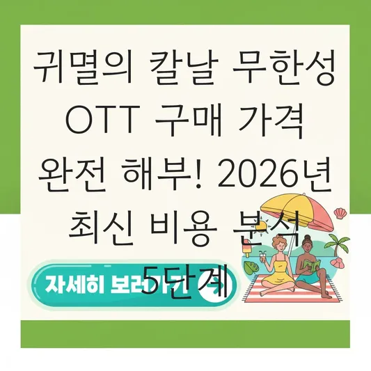 귀멸의 칼날 무한성 OTT 구매 가격