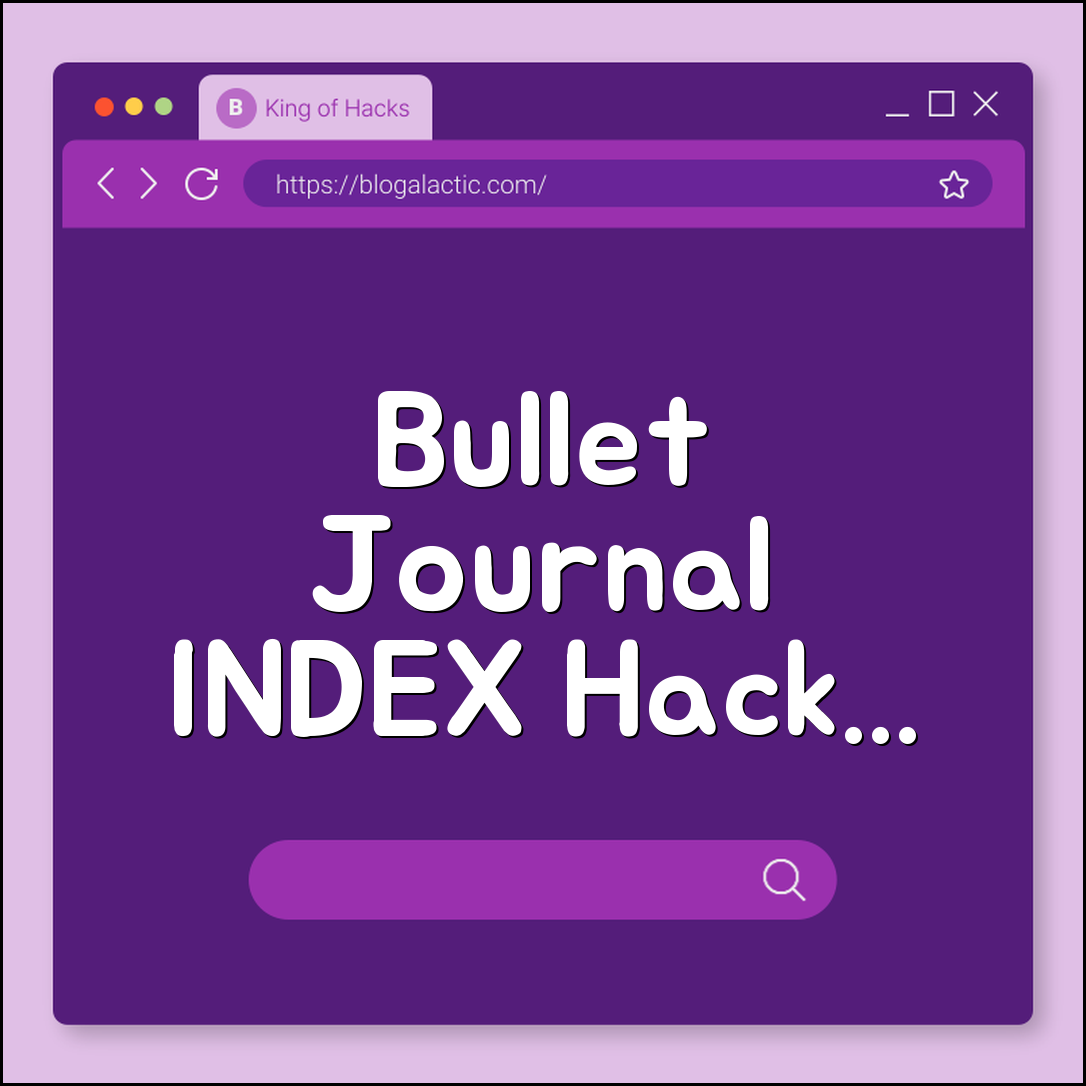 Bullet journal index hacks (threading, hybrid, multi-level)