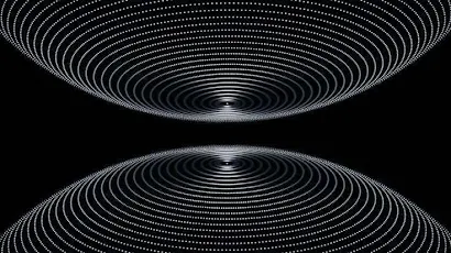 Reflective Geometric Dot Spheres iPhone Desktop & Mobile Wallpaper Background