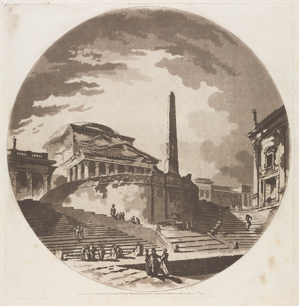 View of the Rotunda with Stairs on the Tiber 1766