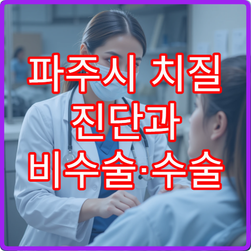 파주시 치질 진단과 비수술·수술 치료 가능한 항문외과 병원