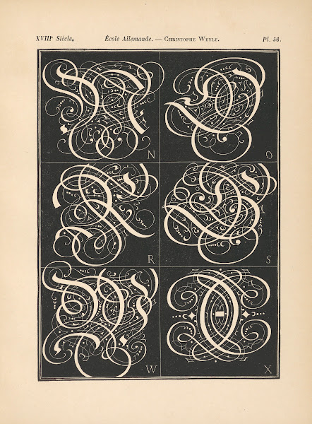 Ecole Allemande  Christophe Weyle  Alphabet initiales gothiques 1895