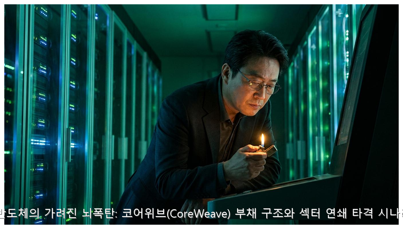 코어위브 부채 리스크와 AI 반도체 폭락 시나리오 핵심 안내 및 분석 인포그래픽 (2)