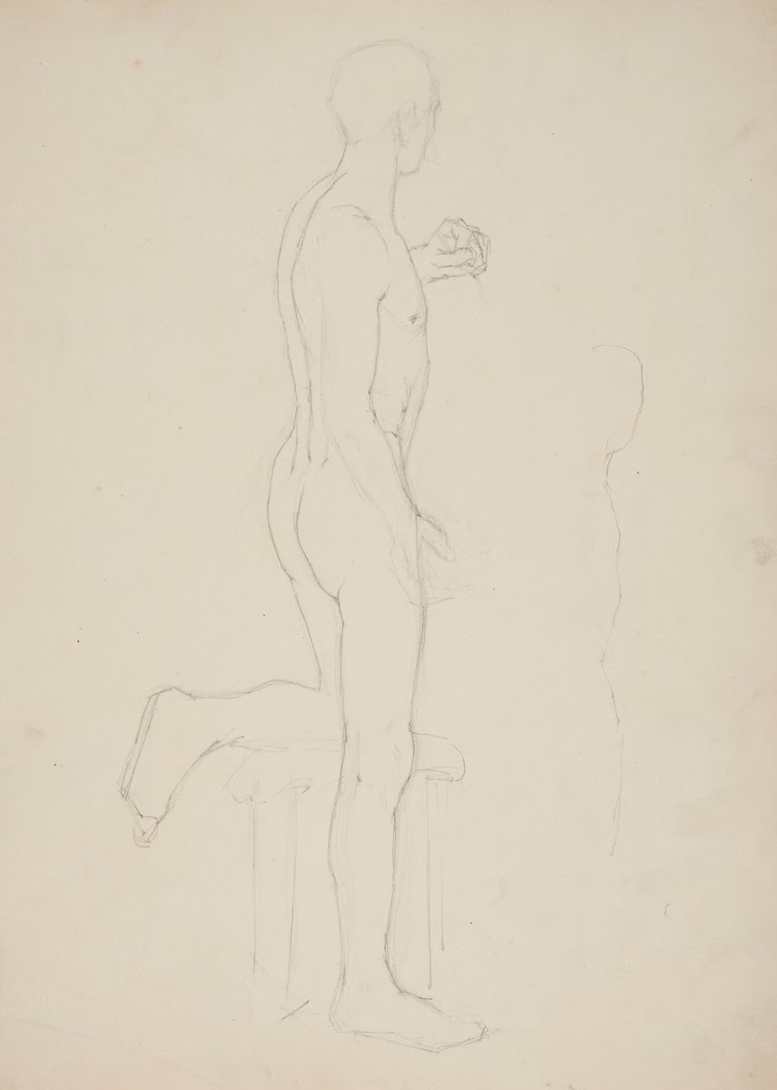 Akt męski  szkic 1891