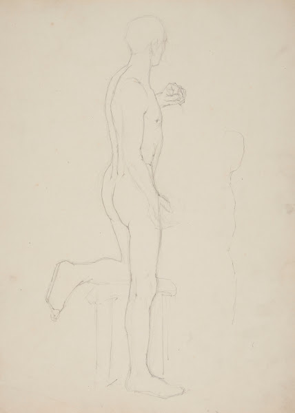 Akt męski  szkic 1891