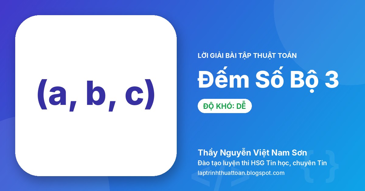 Đếm số bộ 3