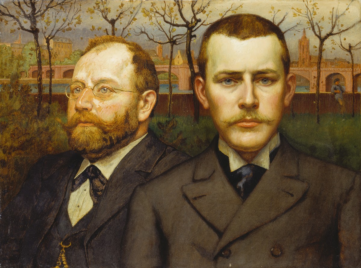 Double Portrait of Heinrich Pallmann and Heinrich Weizsaecker 1893  1894