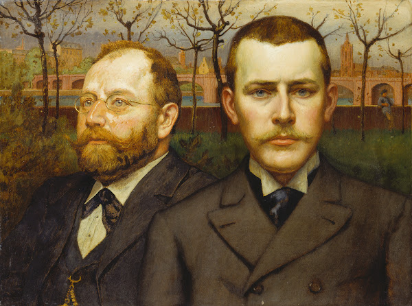 Double Portrait of Heinrich Pallmann and Heinrich Weizsaecker 1893  1894