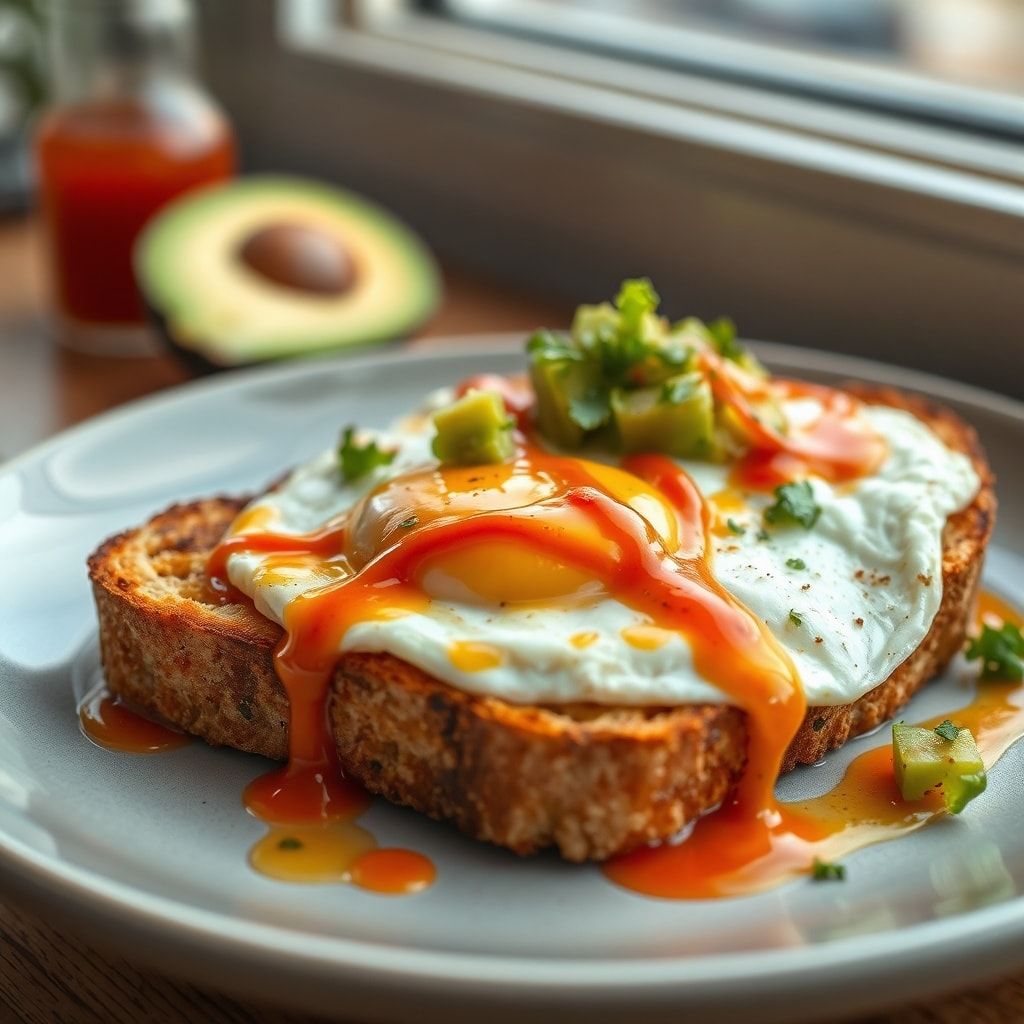 Crispy Egg Salad Toast with Avocado and Sriracha – Easy Weeknight Lunch