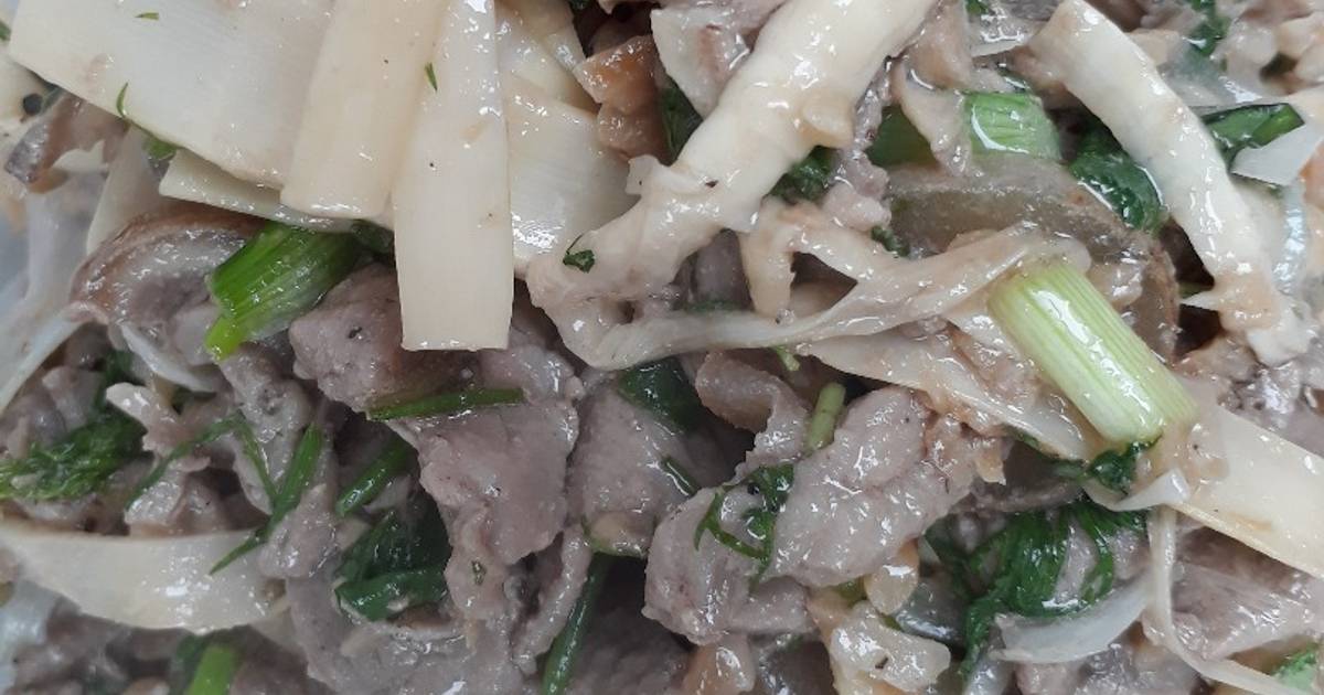 Bê xào măng trúc