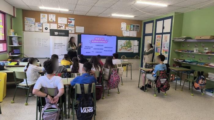 Viaxe ao universo audiovisual para o alumnado de 6º de Primaria da man de AGAPI