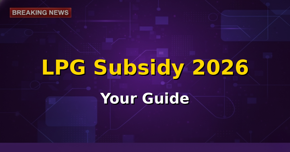 An image symbolizing affordable energy with a gas cylinder and a family silhouette, representing the 2026 LPG subsidy proposal for low-income households.