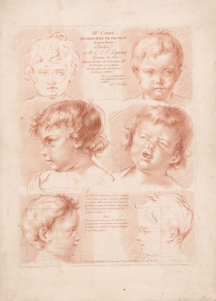 Six childrens heads 1749 1849