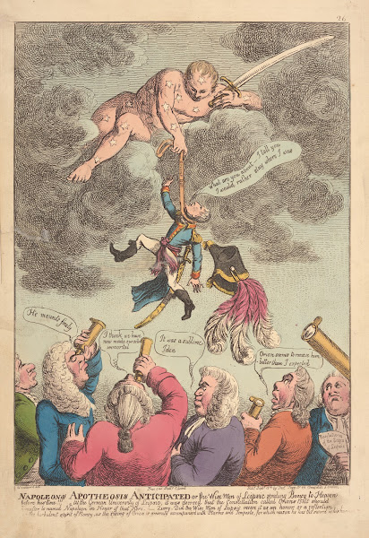 Napoleons apotheosis anticipated or the wise men of Leipsic sending Boney to hea