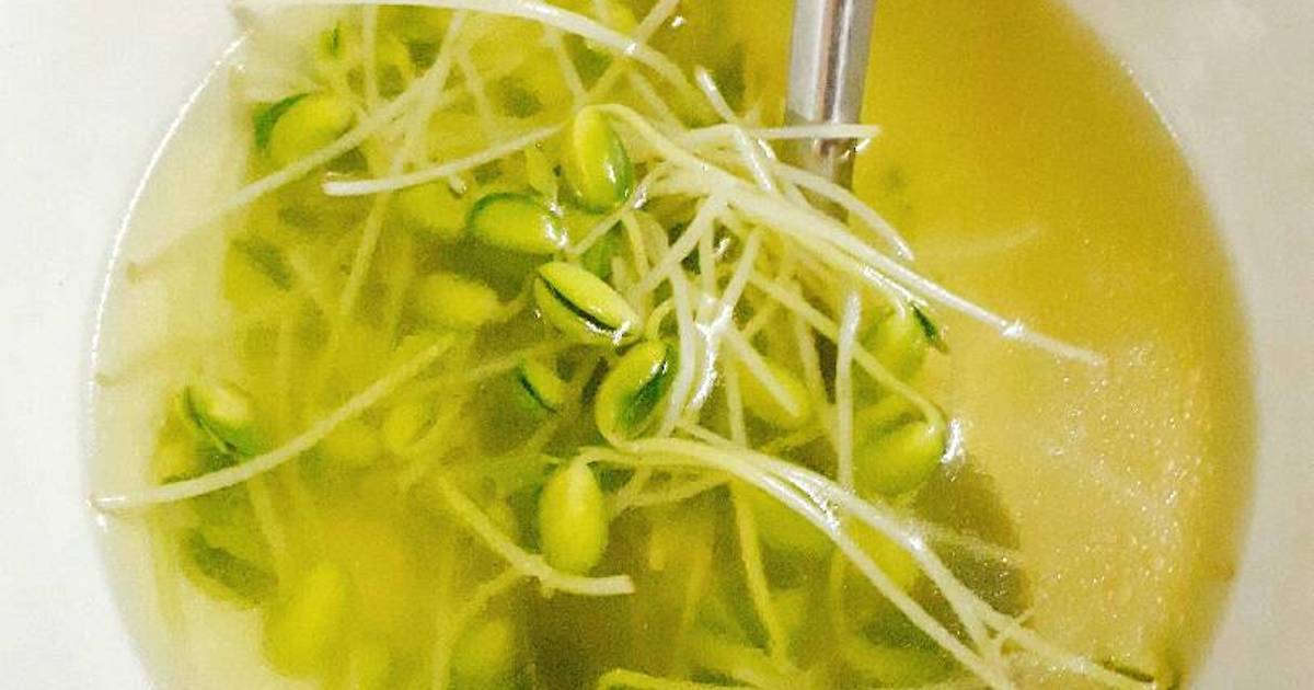 Canh rau mầm đậu nành