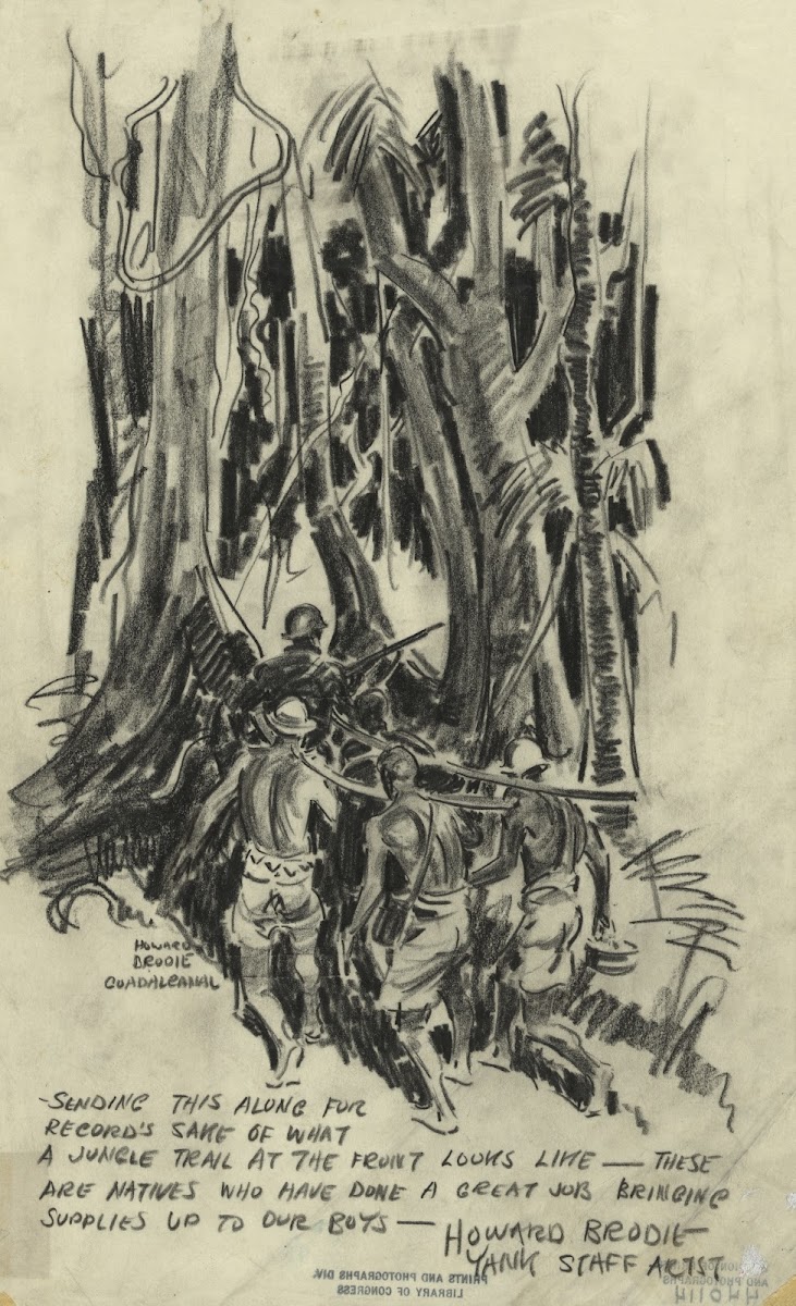 What a jungle trail at the front looks like 1942 1943