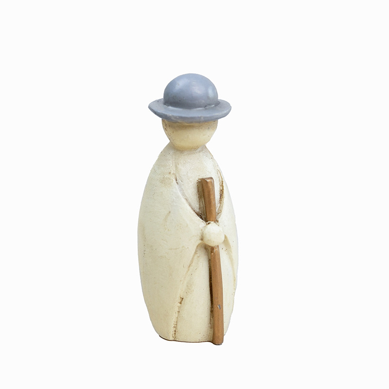 Nativity figure set made of resin