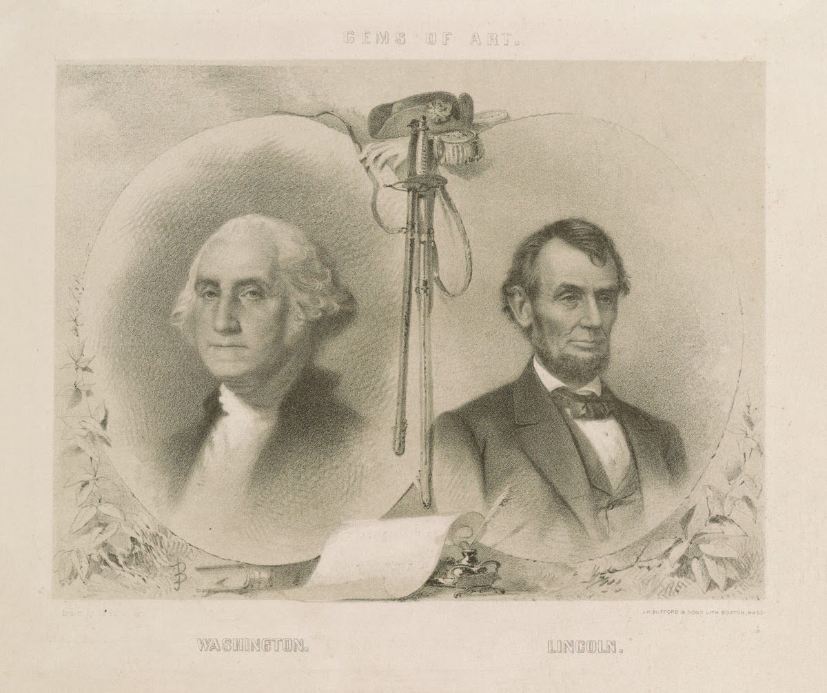 Gems of art  Washington  Lincoln