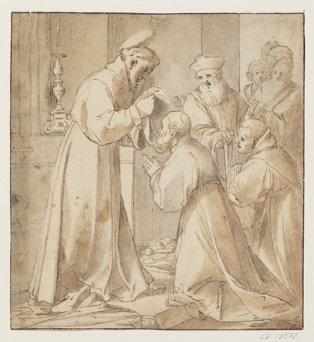 Saint Francis of Assisi consecrates new monks