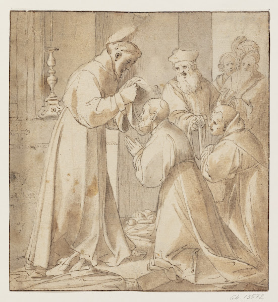 Saint Francis of Assisi consecrates new monks