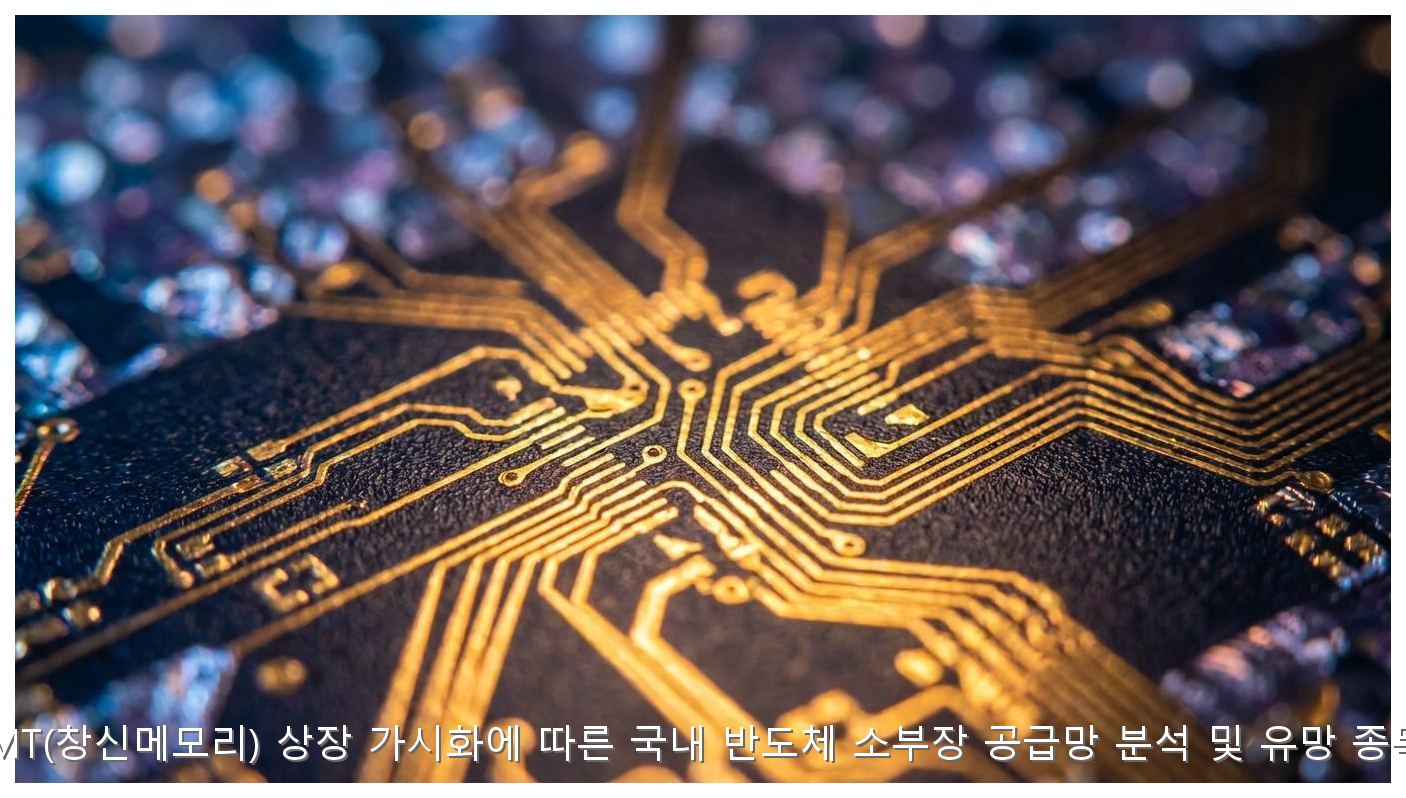 중국 CXMT(창신메모리) 상장 가시화에 따른 국내 반도체 소부장 공급망 분석 및 유망 종목 리포트 핵심 안내 및 분석 인포그래픽 (8)
