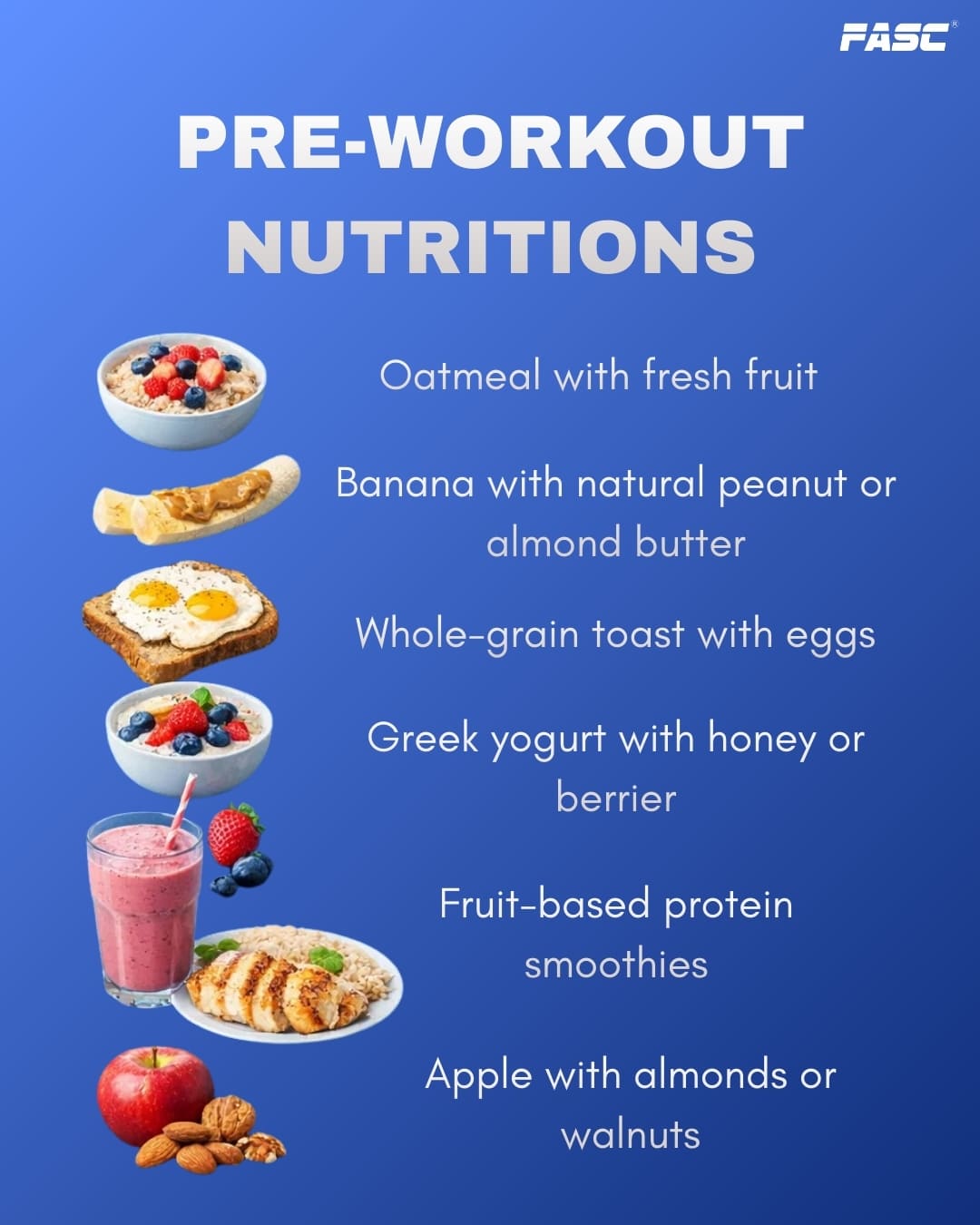 Pre workout nutrition