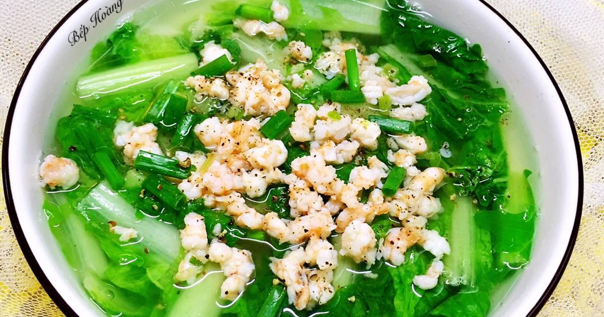 Canh Cải Dún Nấu Tôm