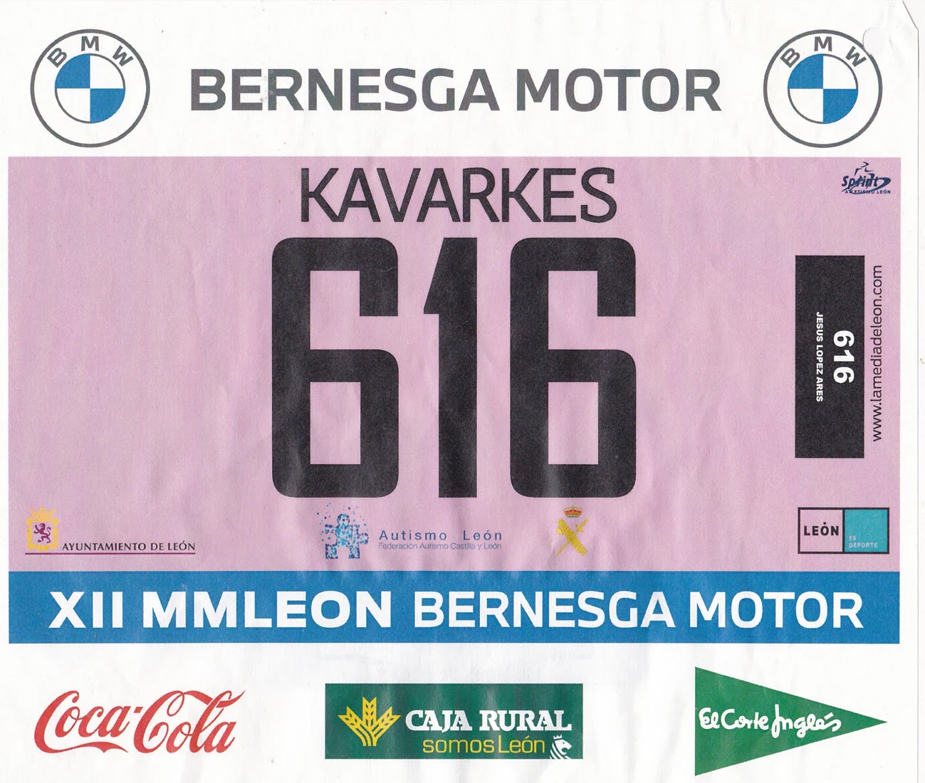 Dorsal de MM Leon