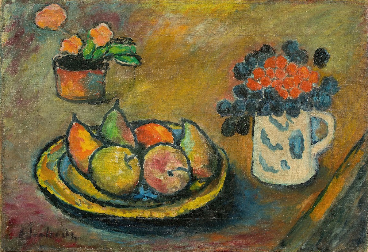 Stilleben mit Birnen und Äpfeln Circa 1909
